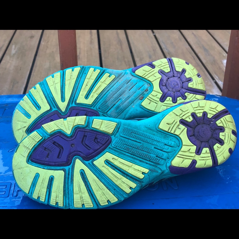 Brooks Pure Cadence 5 Black Purple Aqua Sneakers - Picture 11 of 11